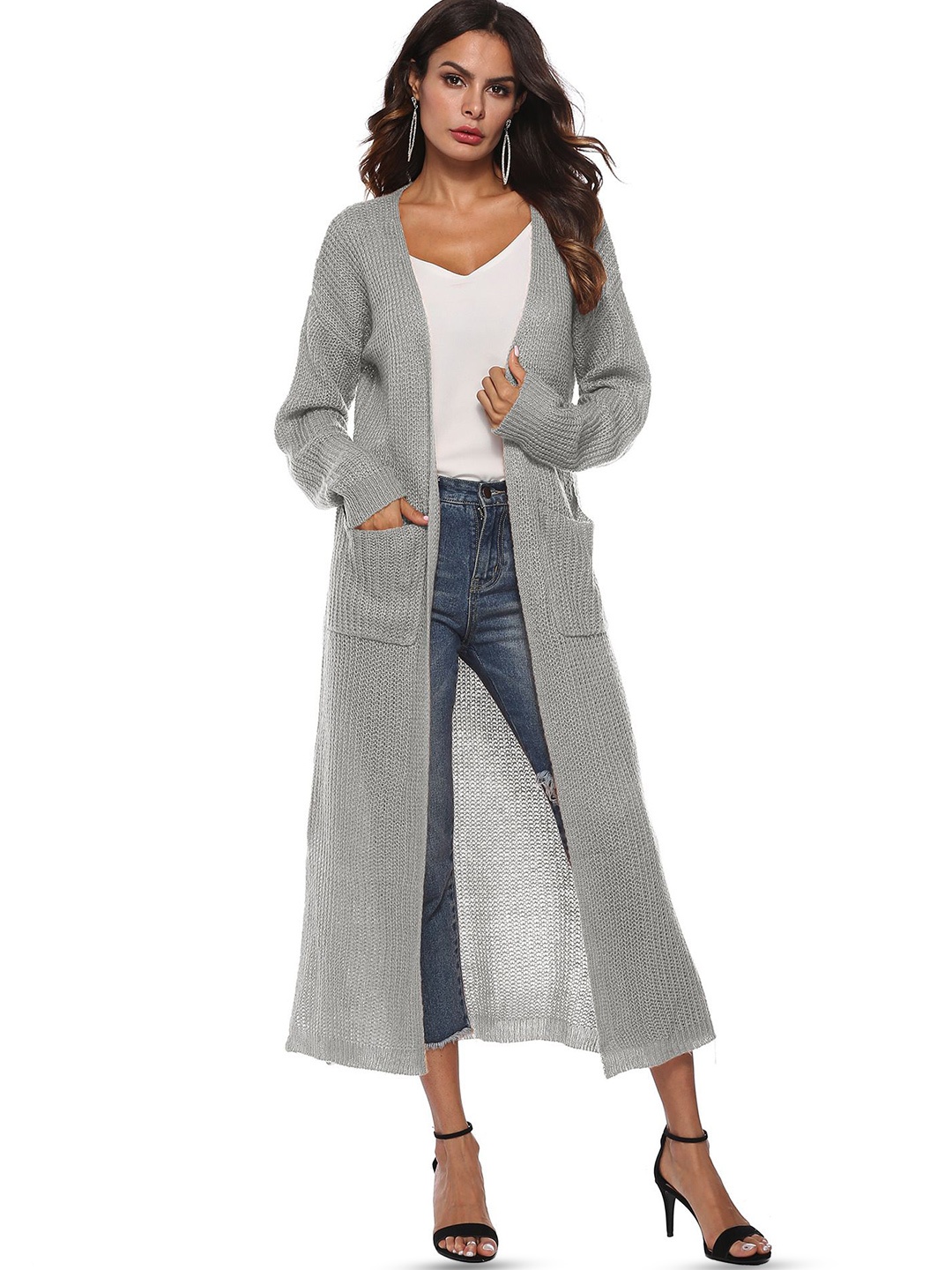 

StyleCast Women Longline Shrug, Grey