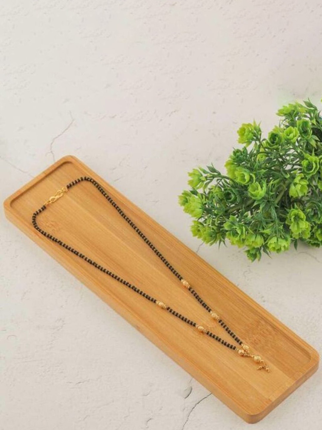 

Wynona Pack Of 2 Gold-Plated Artificial Beads Mangalsutra