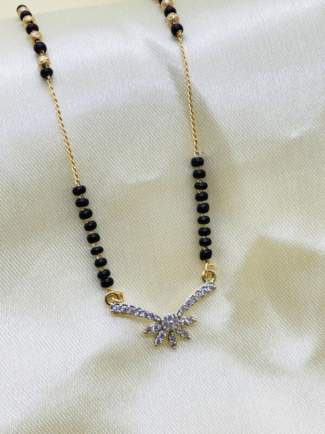 

Wynona Gold-Plated American Diamond Mangalsutra