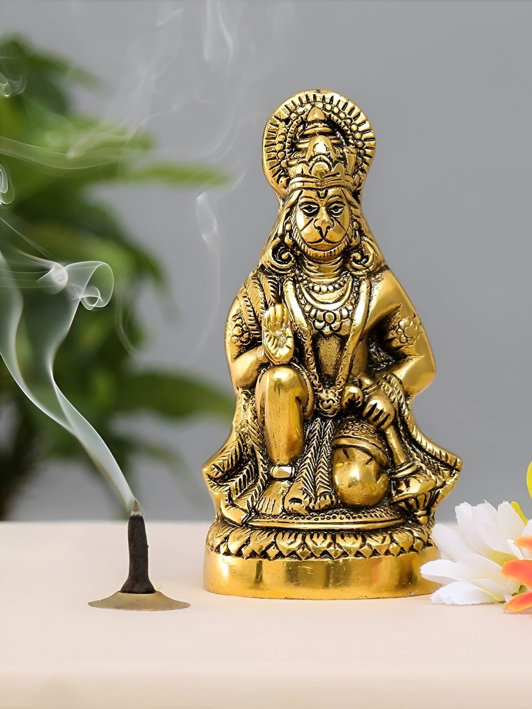 

NAYRA HANDICRAFTS Beige Religious Figurine Showpiece