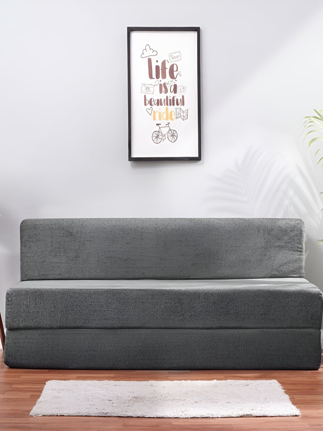 

Solis Primus Comfort for all Grey Foam Fold Out Sofa Cum Bed