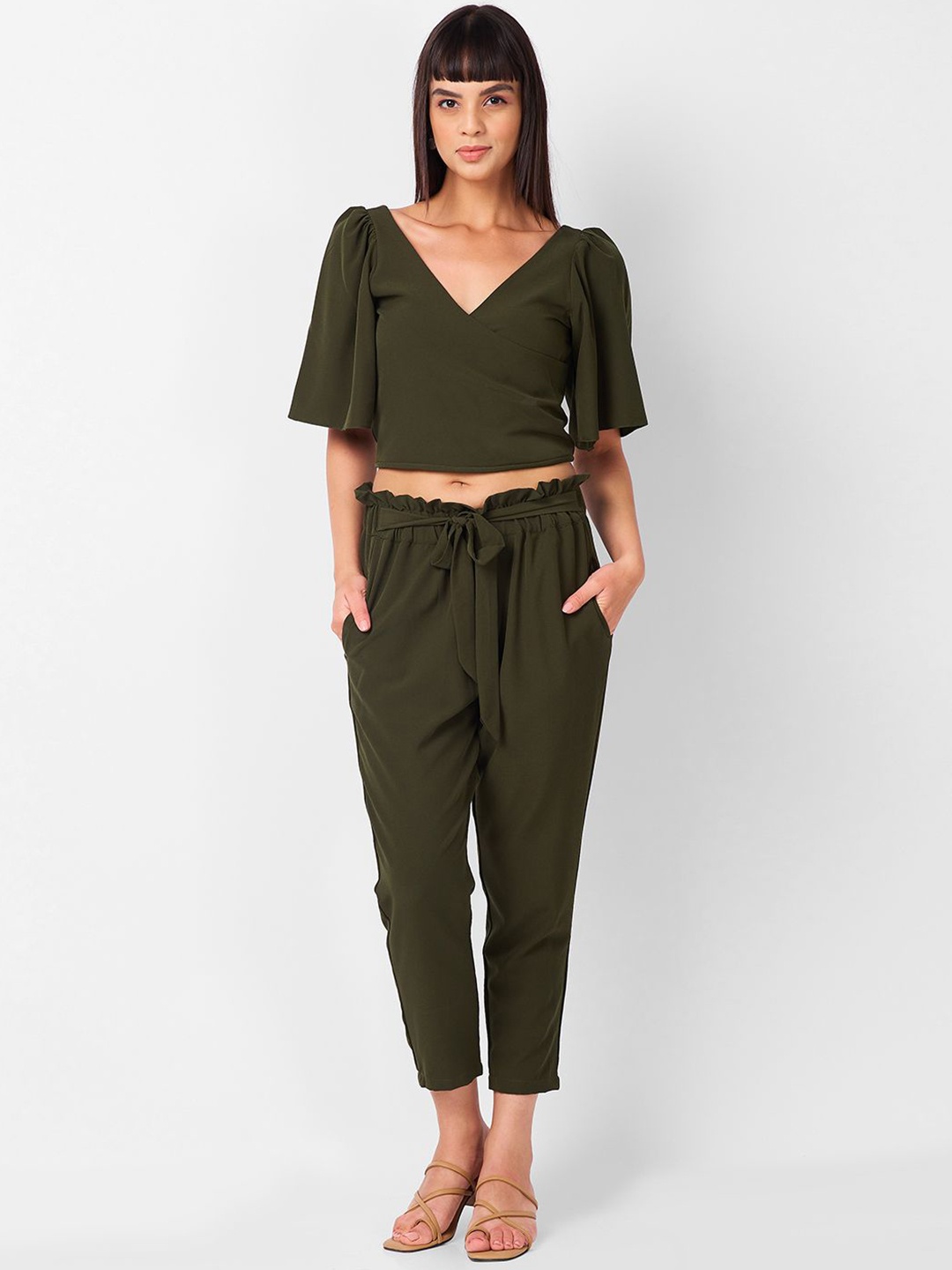 

IZEL Top With Trousers Co-Ords, Green