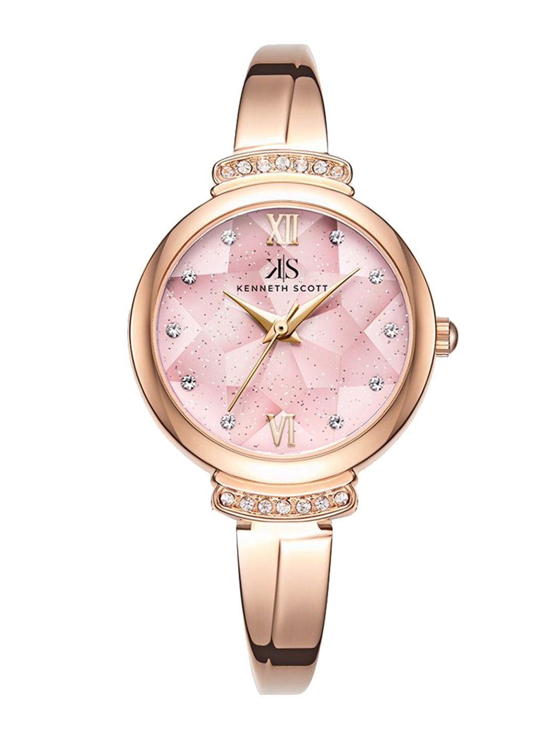 

KENNETH SCOTT Women Bracelet Style Straps Analogue Watch K22522-RBKP, Rose gold