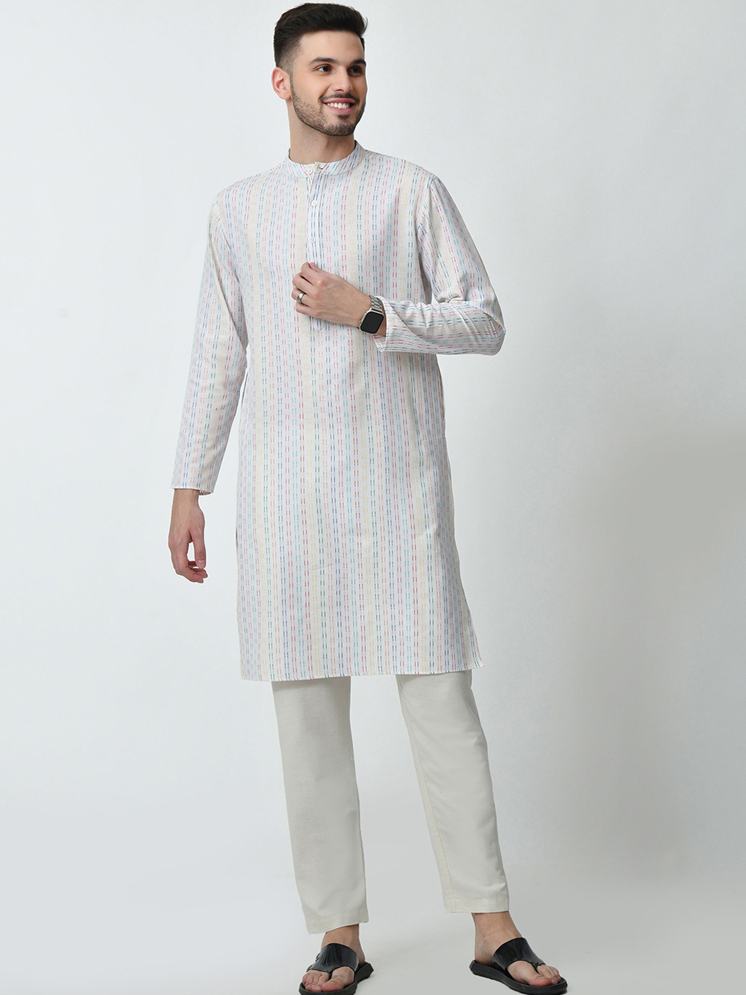 

ALL WAYS YOU Men Striped Kurta, Multi