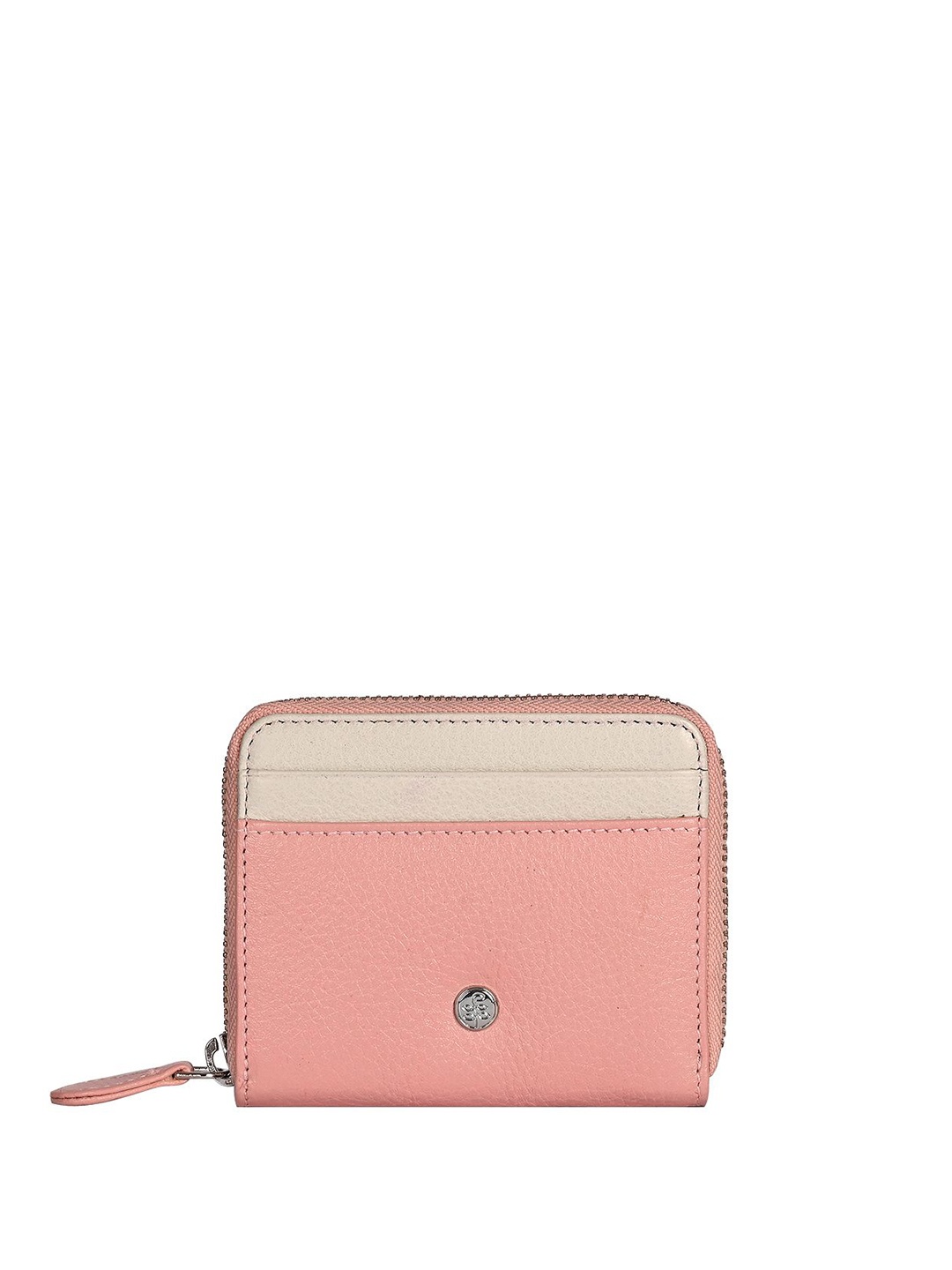 

Eske Women Colourblocked Leather Zip Around Wallet, Pink