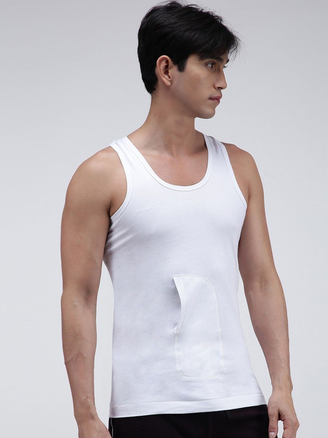 

AMUL COMFY Pack Of 5 Pure Cotton Innerwear Vests Comfy-Interlock-PKT-White-RN-5-105