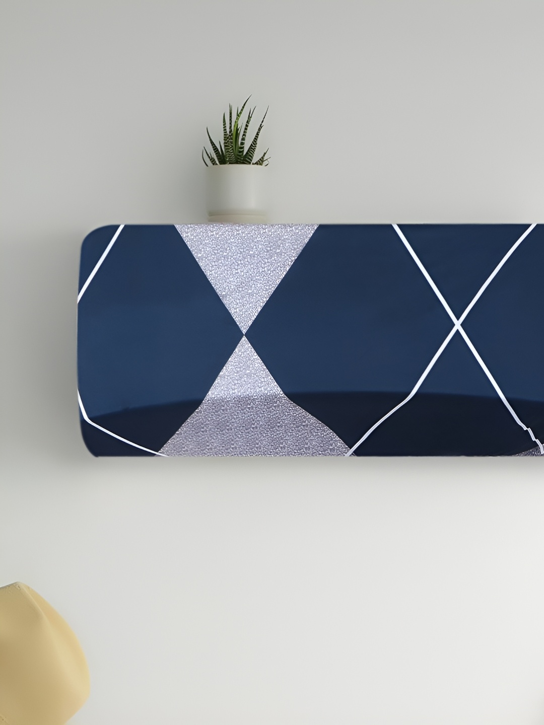 

Dakshya Industries Blue & Grey Printed Split AC Covers