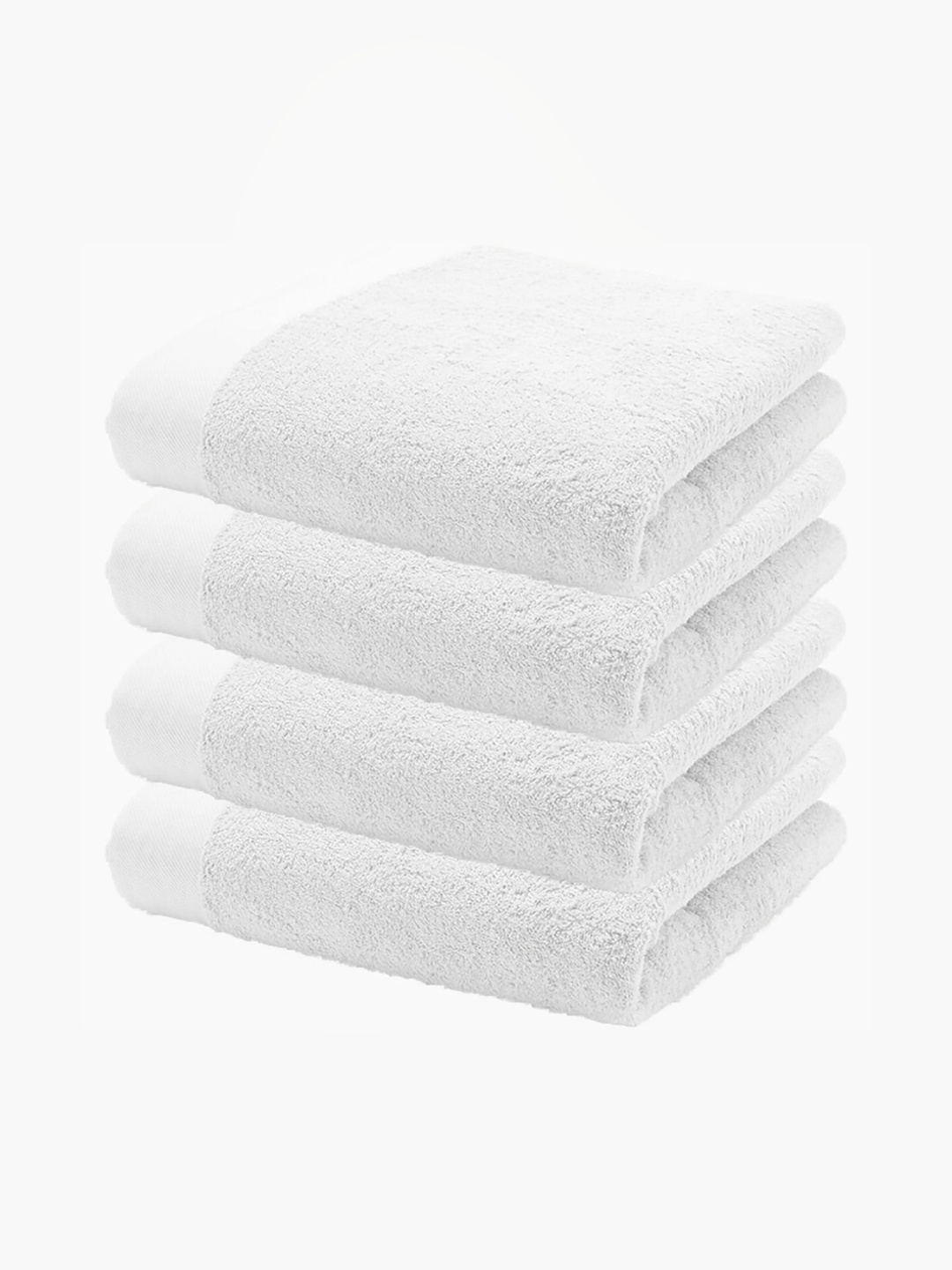 

HOME PLUS STUDIOS White 4 Cotton 650 GSM Bath Towel