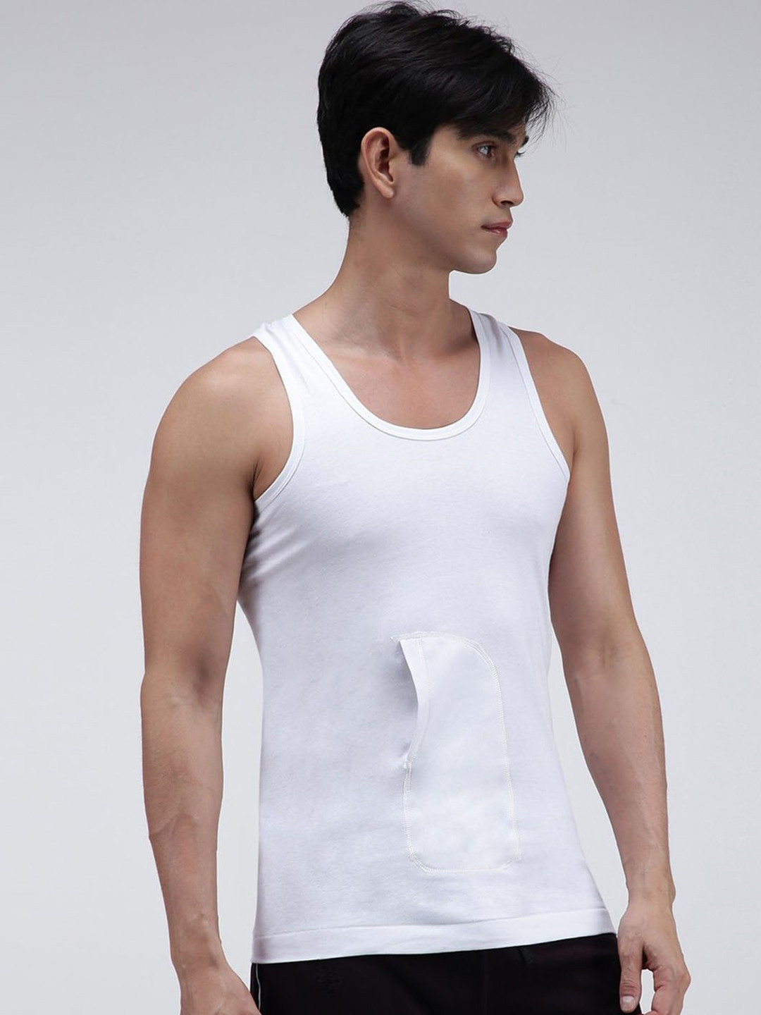 

AMUL COMFY Cotton Sleeveless Innerwear Vests Comfy-Interlock-PKT-White-RN-10-85