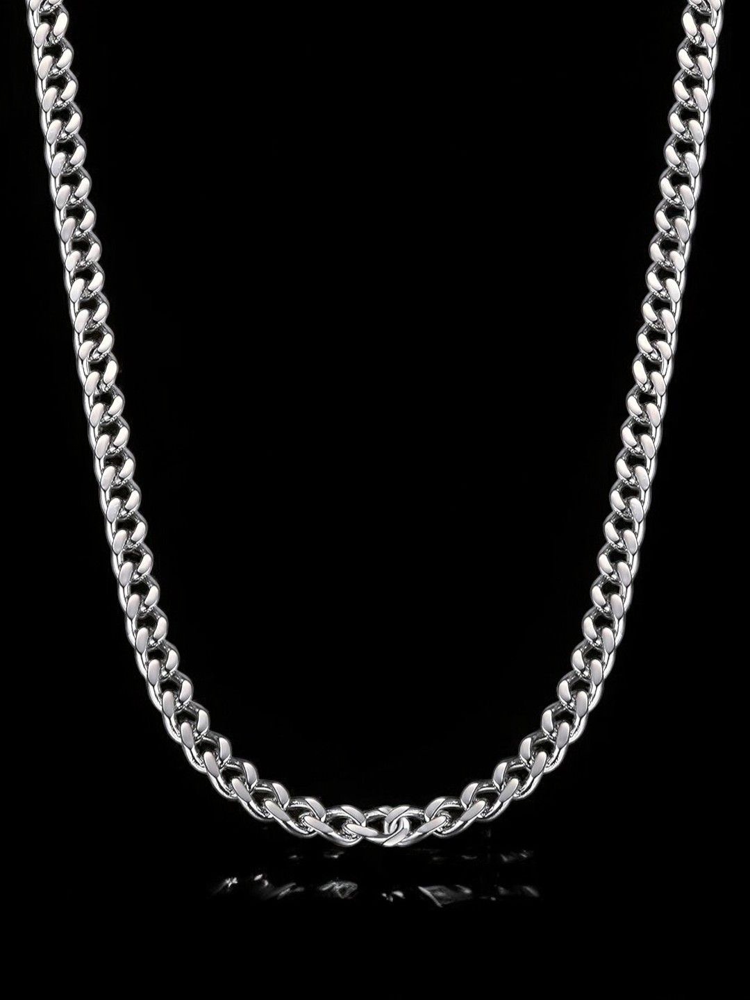 

The Roadster Lifestyle Co Men Stainless Steel Chain, Silver