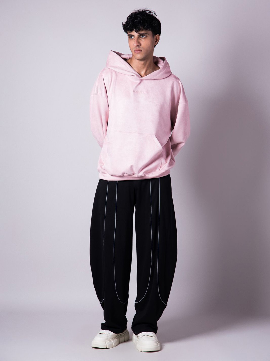 

Hop Head Powder Blue Suede Bliss Hoodie, Pink