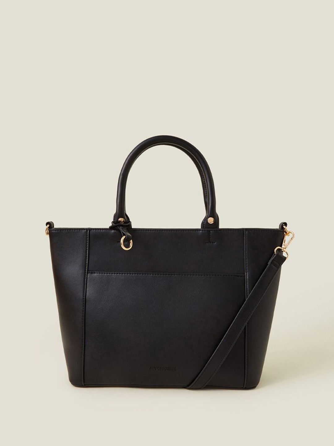 

Accessorize PU Structured Shoulder Bag, Black