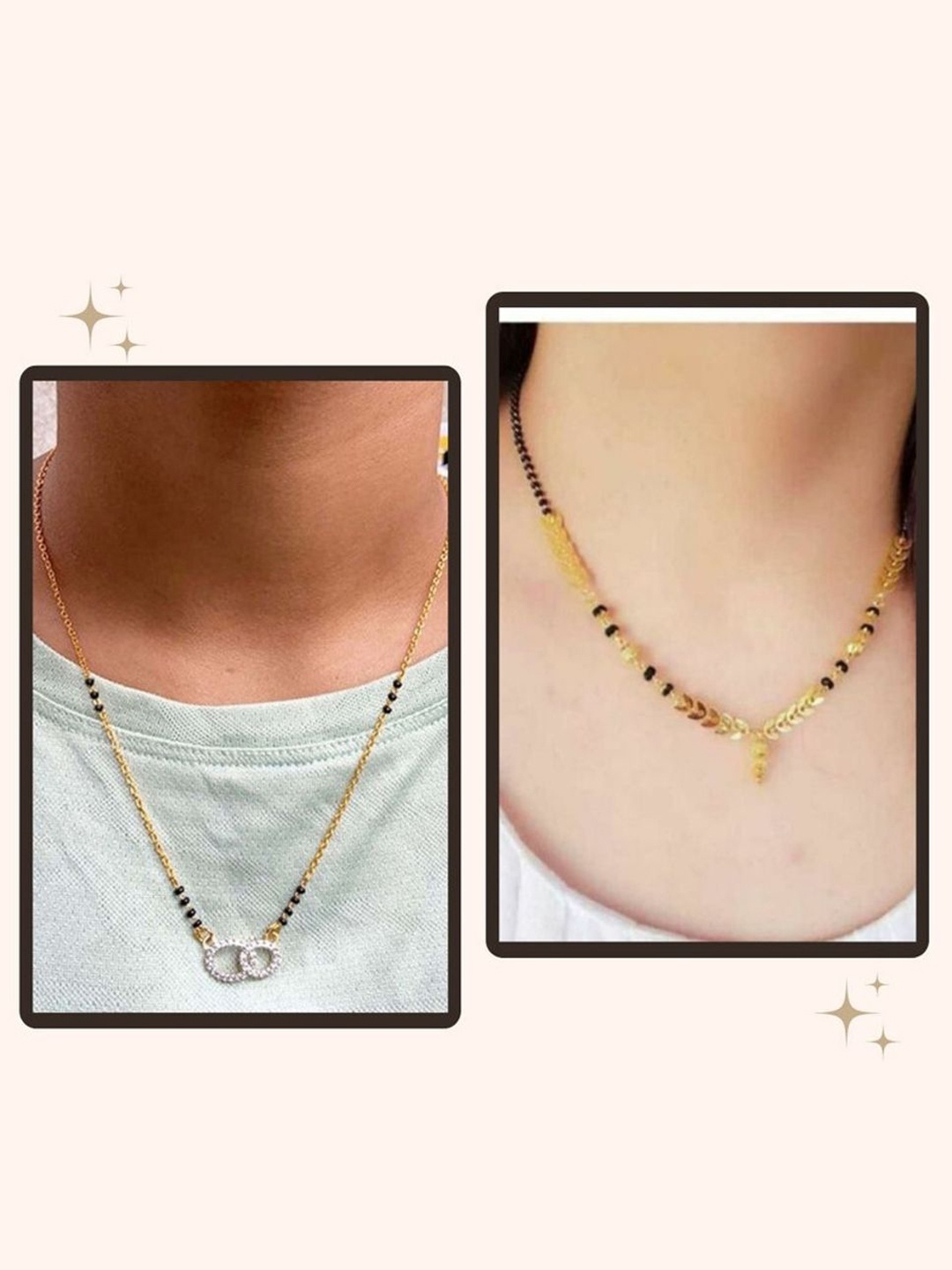 

Wynona Set Of 2 Gold-Plated Mangalsutra