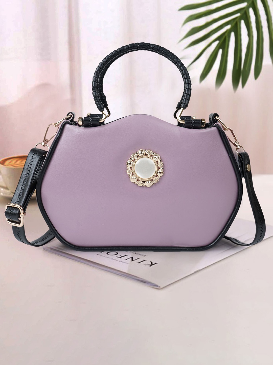 

SPOTIC Structured Sling Bag, Purple