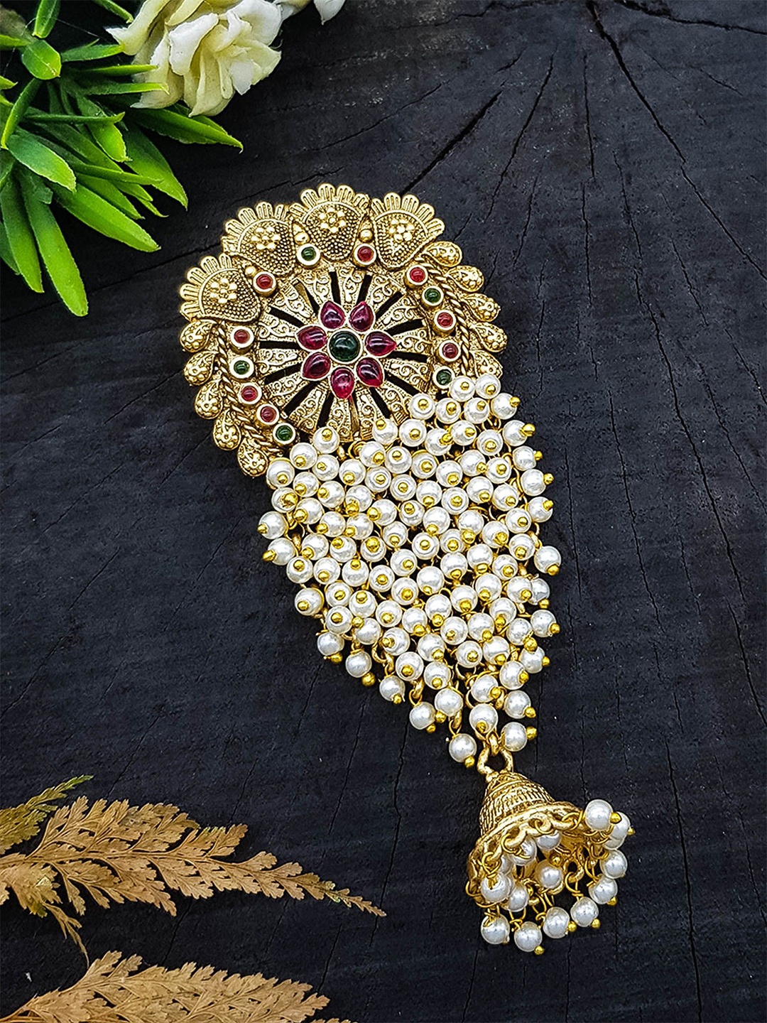 

GRIIHAM Women Embellished Hair Accessory Set, Gold