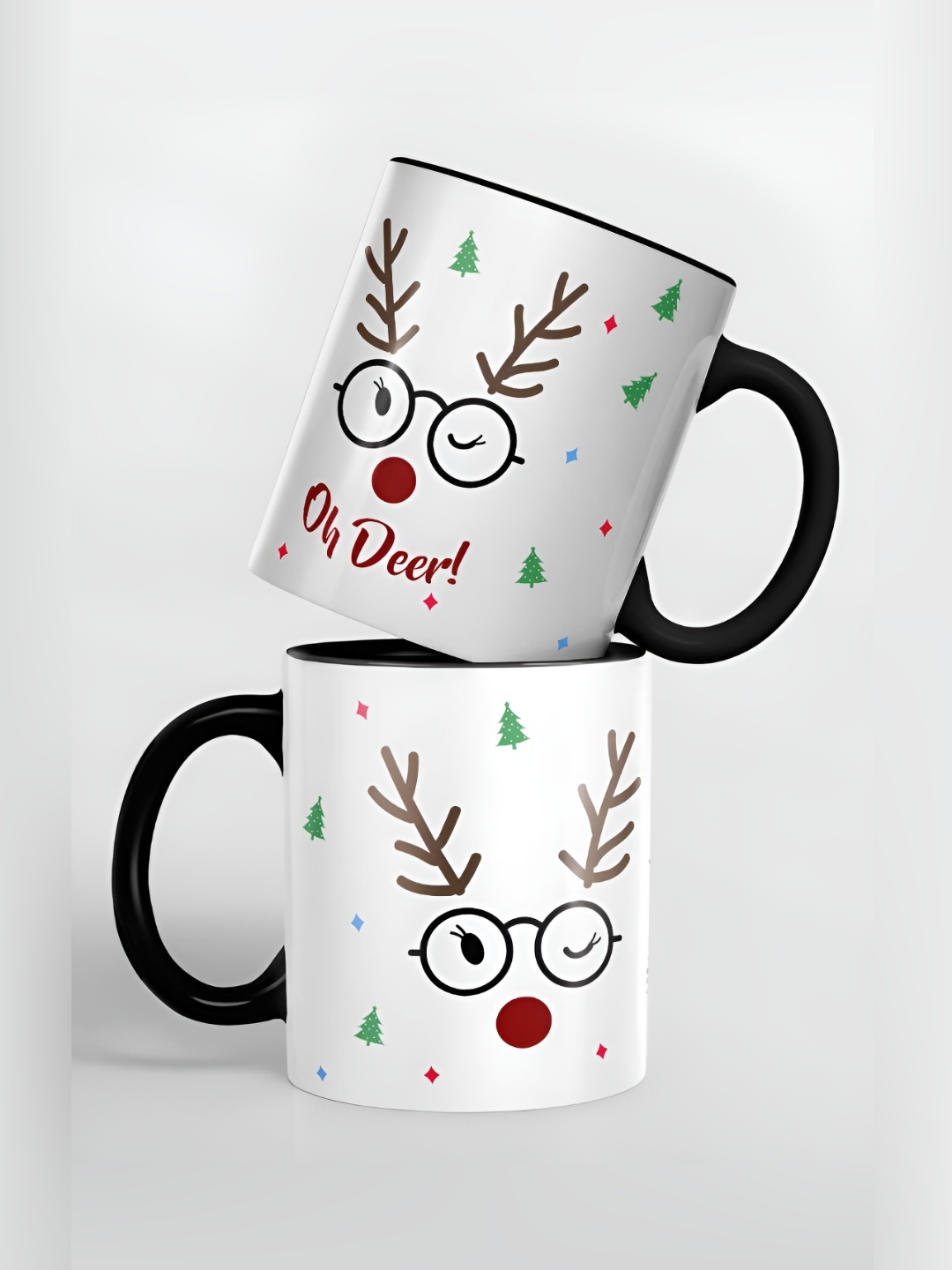 

macmerise Unisex Black Cups and Mugs, White