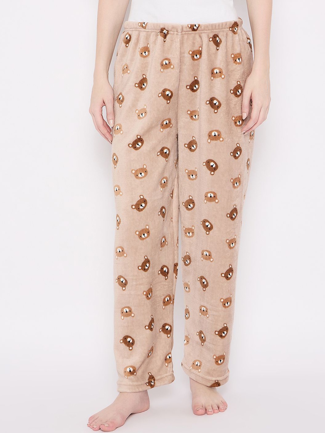 

Camey Printed Mid Rise Lounge Pants, Brown