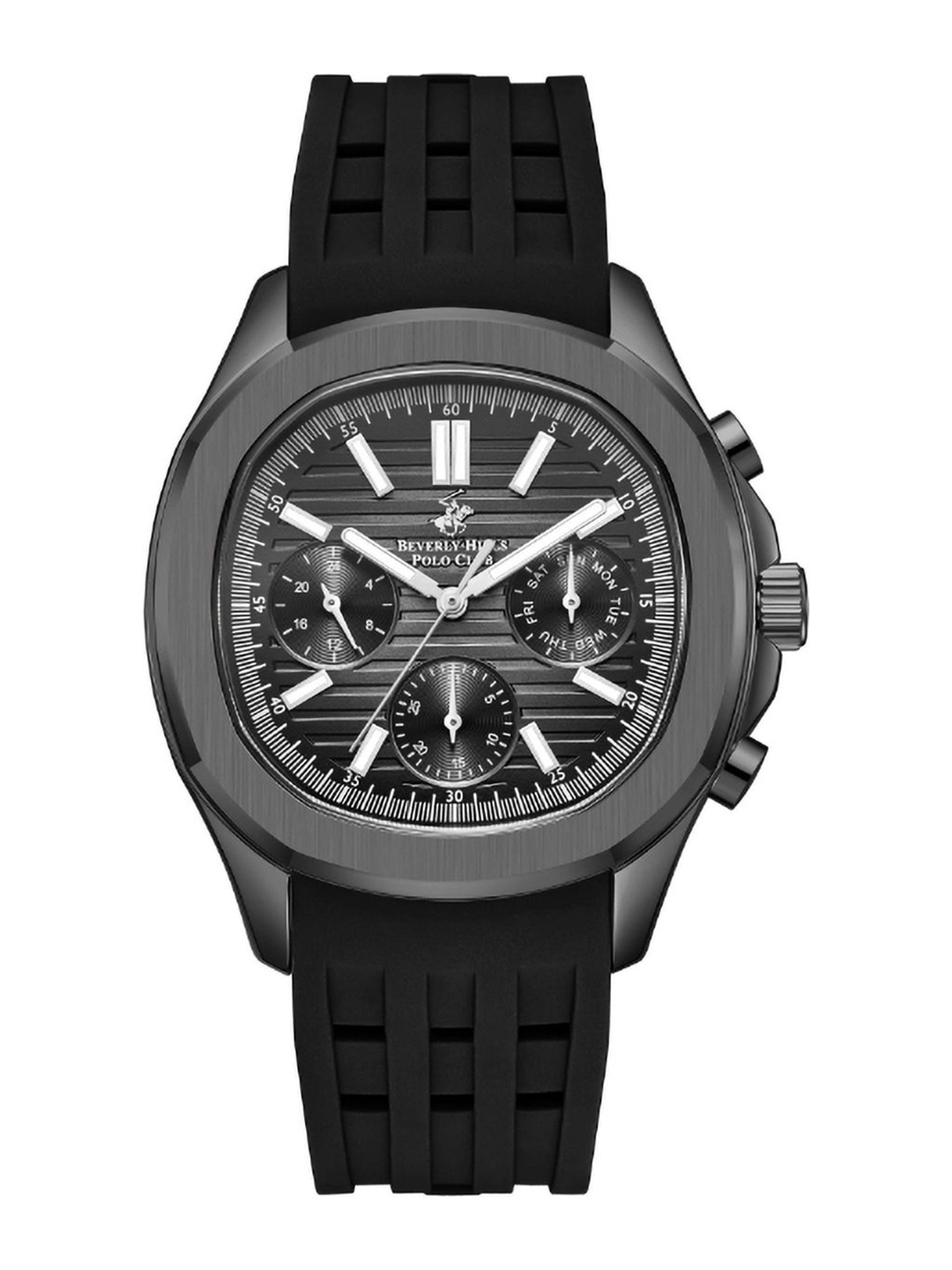 

Beverly Hills Polo Club Men Round Dial Analogue Watch BP5006Y.051, Grey