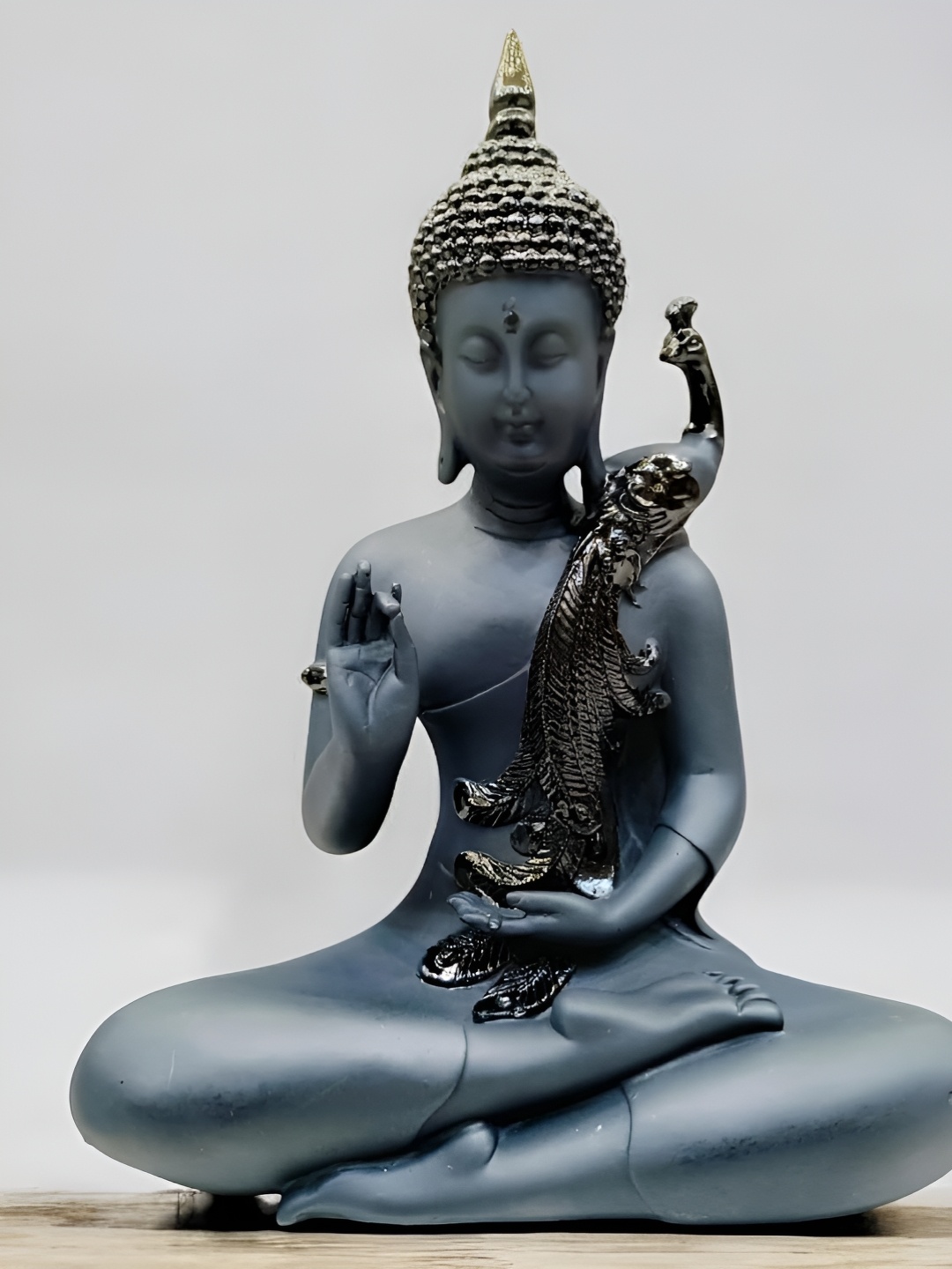 

NAYRA HANDICRAFTS Black Buddha Figurine Showpiece
