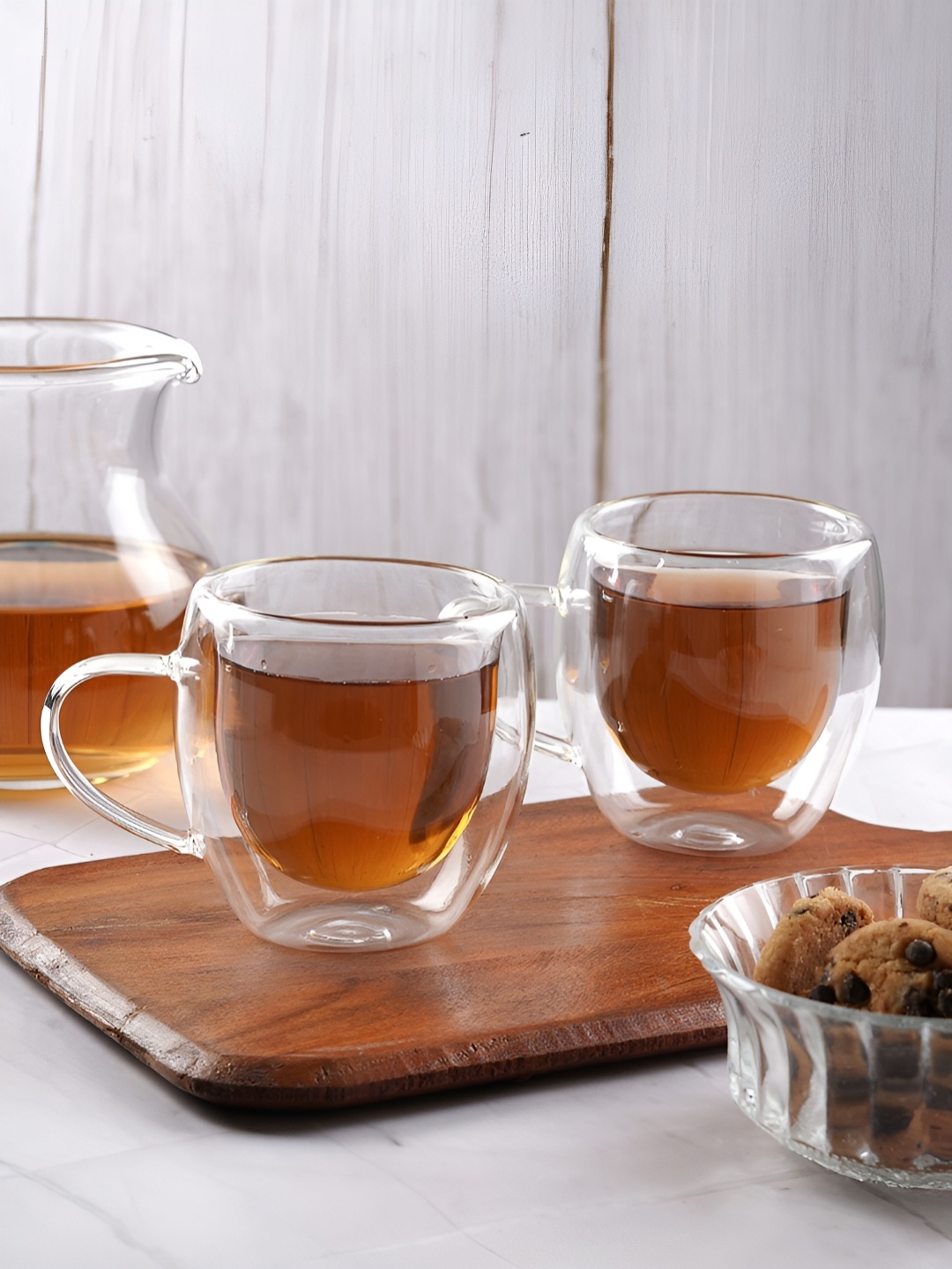 

Aura Transparent Solid Glass Glossy Mugs Set of Cups and Mugs