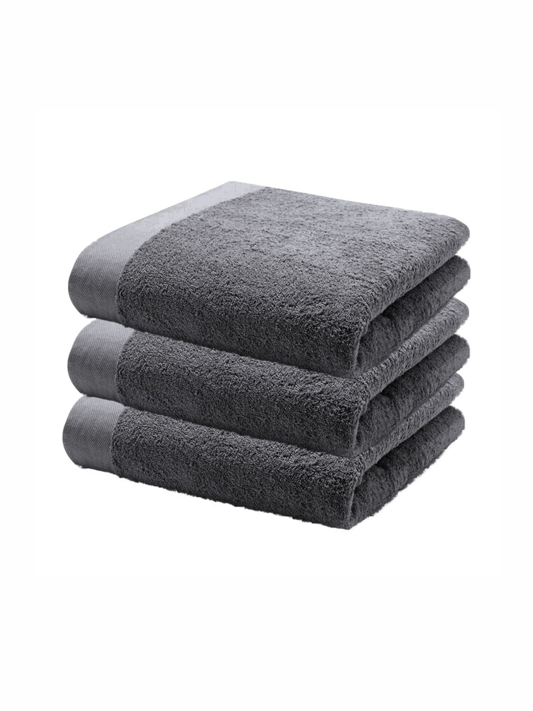 

HOME PLUS STUDIOS Grey 3 Cotton 650 GSM Bath Towel