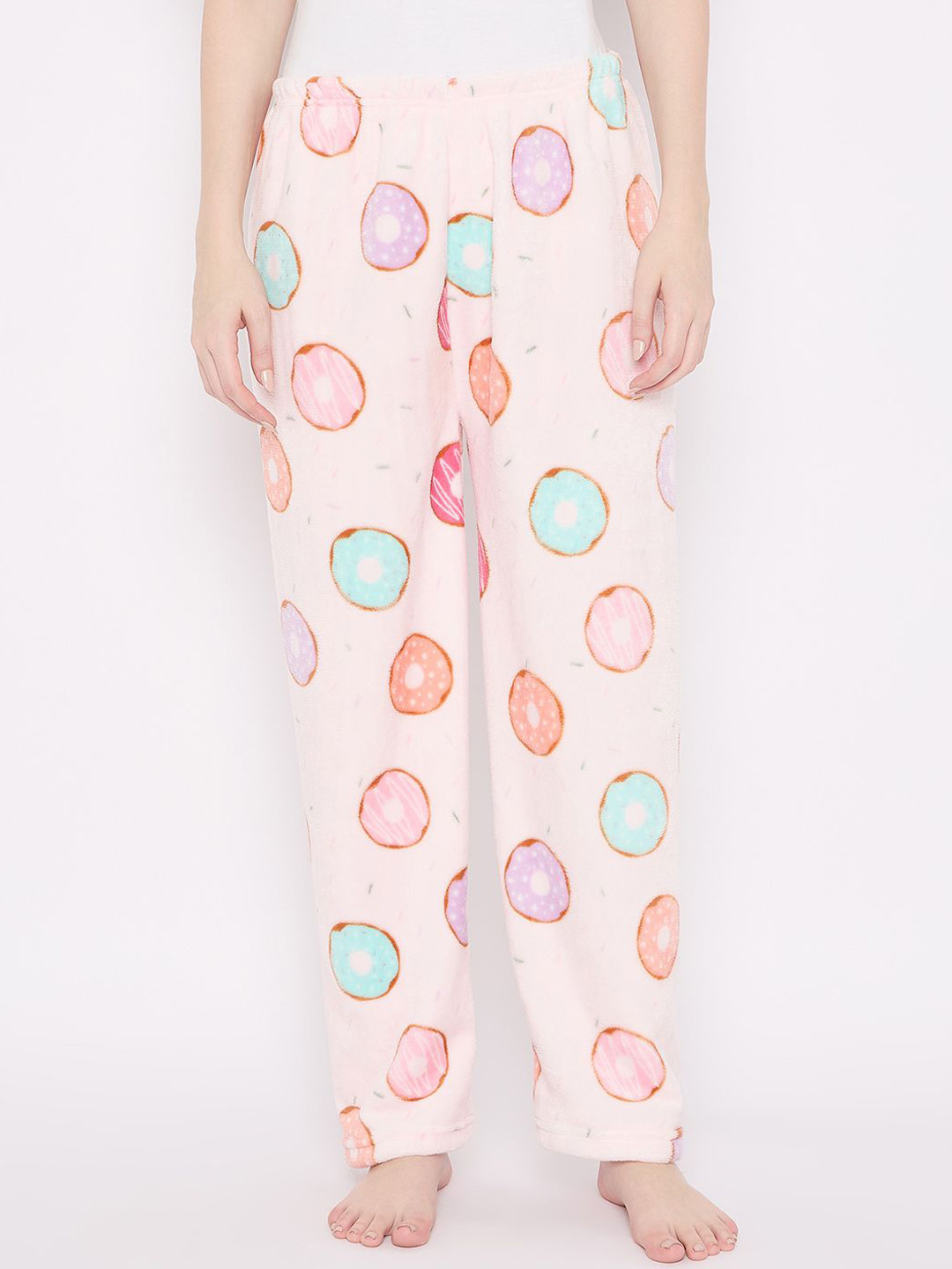 

Camey Printed Mid Rise Lounge Pants, Pink