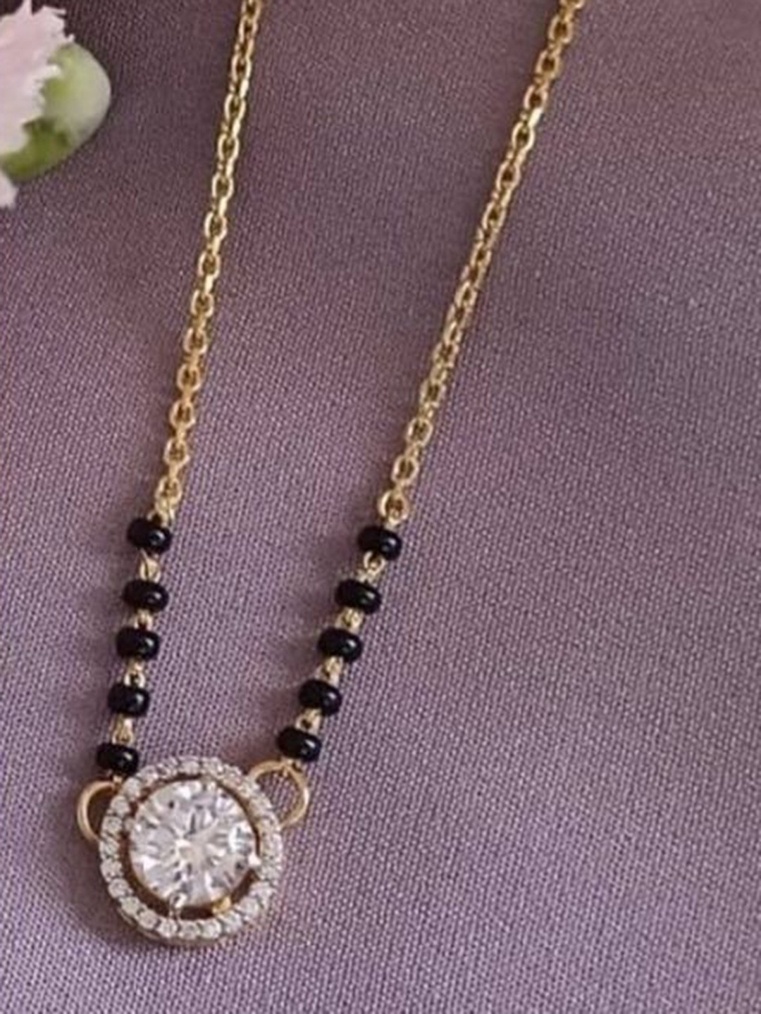 

Wynona Beaded Mangalsutra, Gold