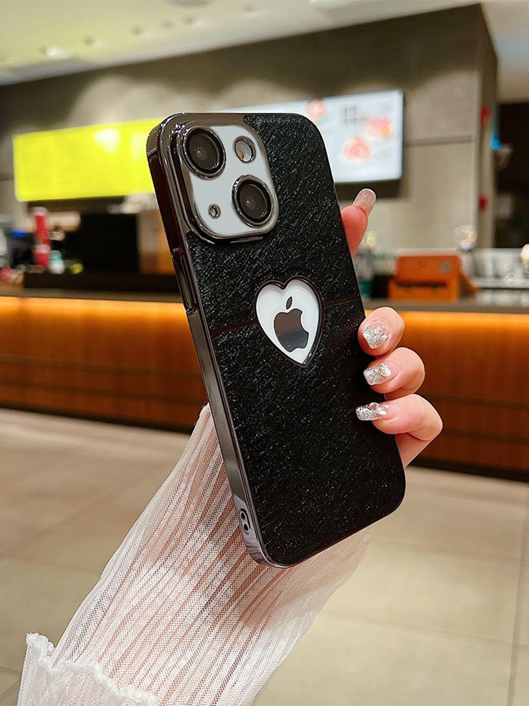 

Luxury Kase Textured Printed iPhone 14 Back Case, Black