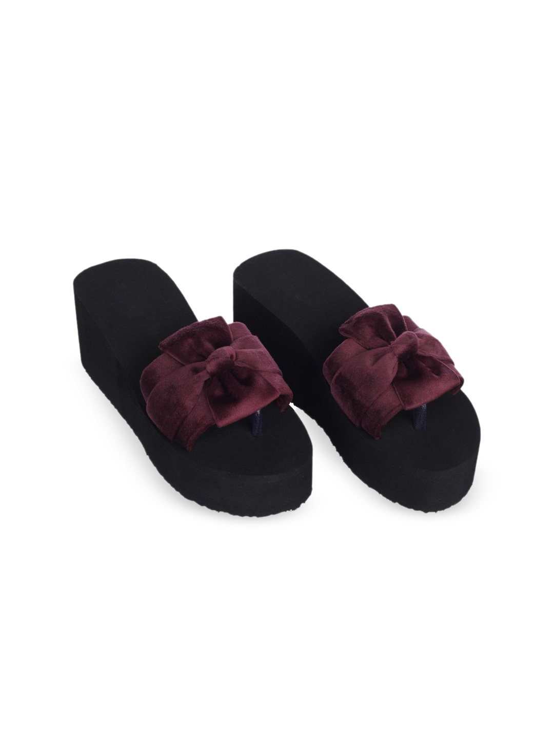 

ROSVI High-Top Platform Sandals, Purple