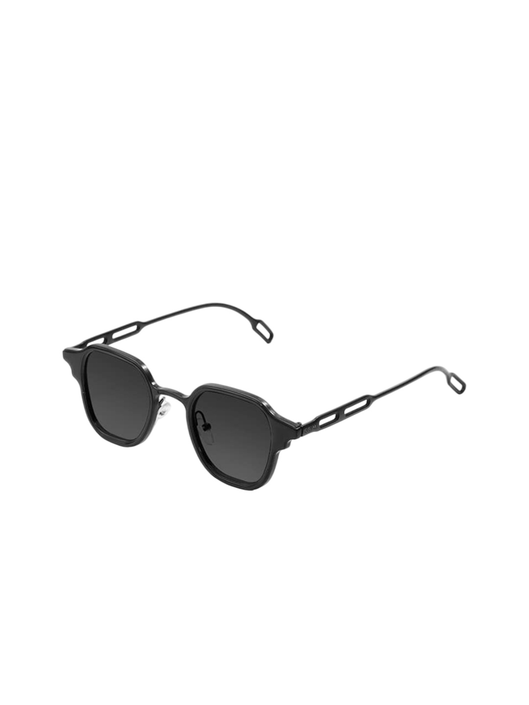 

SAM & MARSHALL Unisex Square Sunglasses with UV Protected Lens DAVID_BLACK_2637