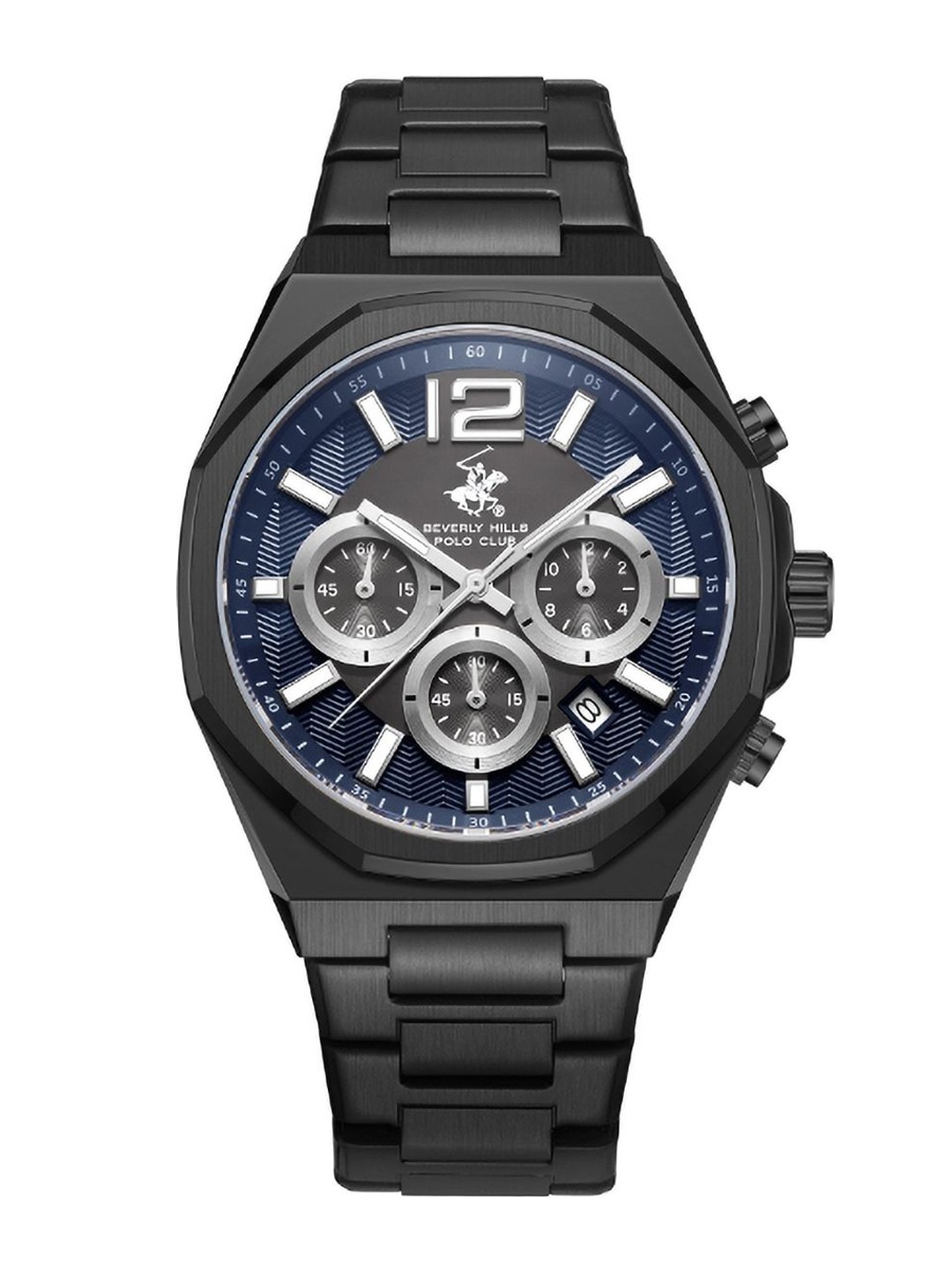 

Beverly Hills Polo Club Men Dial & Bracelet StyleAnalogue Multi Function Watch BP3692Y.691, Black