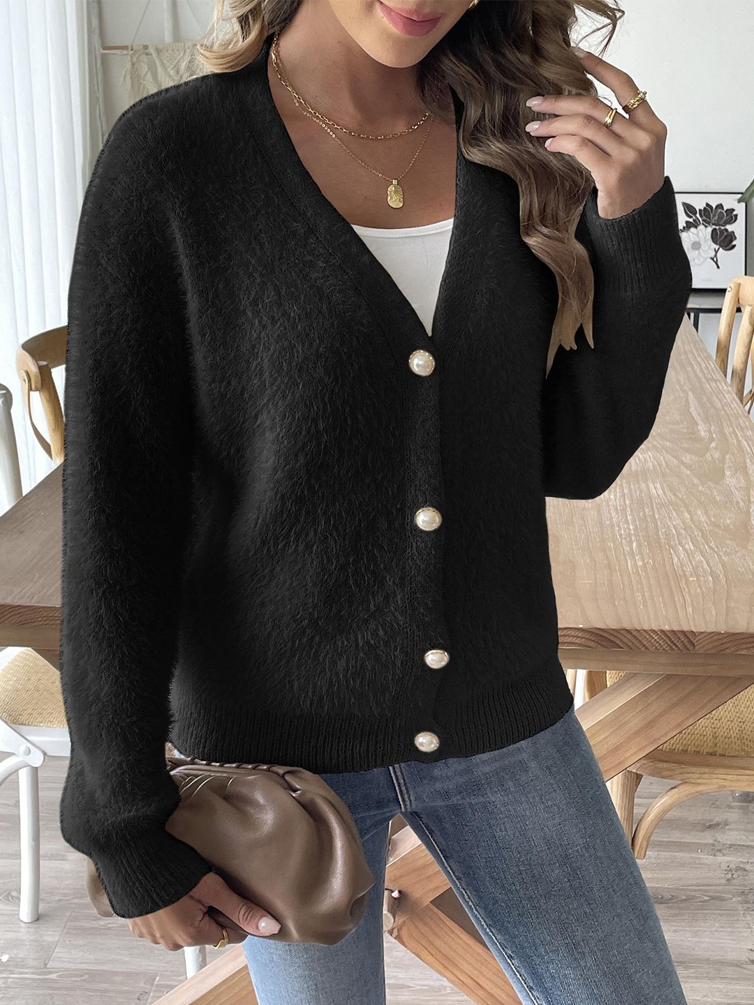 

StyleCast Women Cardigan, Black