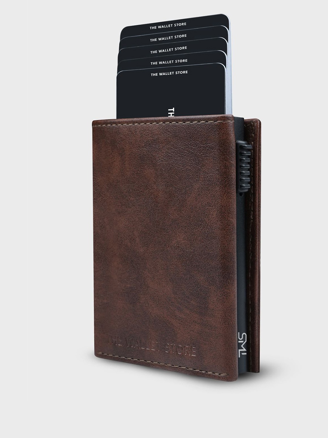 

The Wallet Store Men Three Fold Wallet, Brown