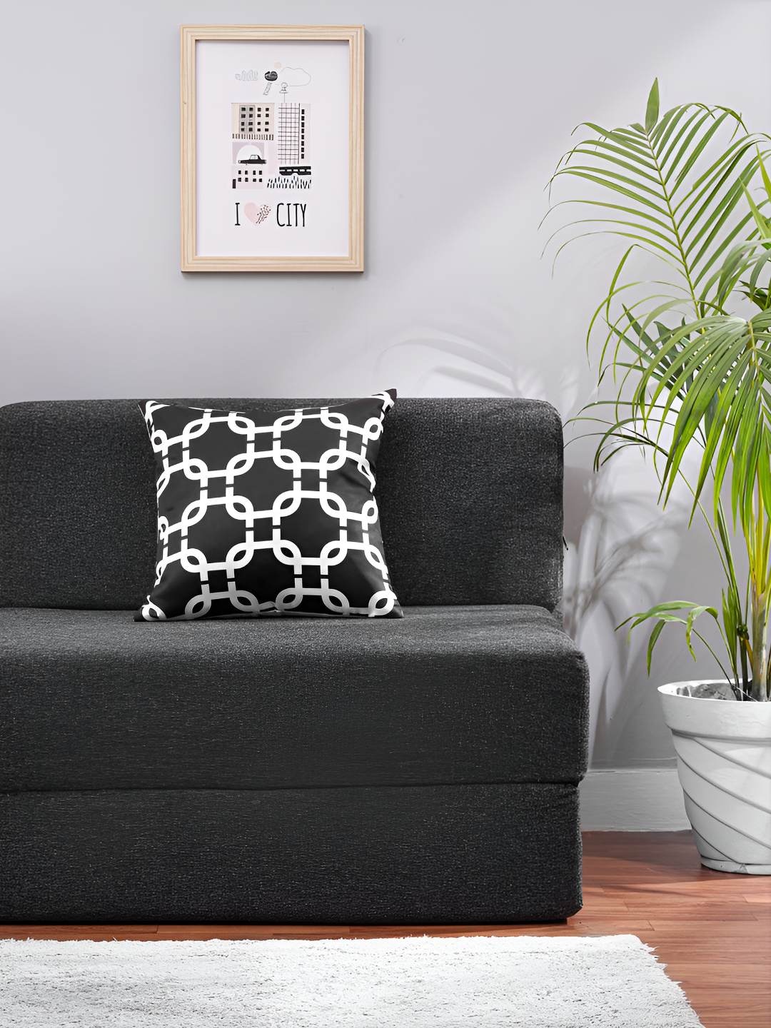 

Solis Primus Comfort for all Grey Foam Fold Out Sofa Cum Bed
