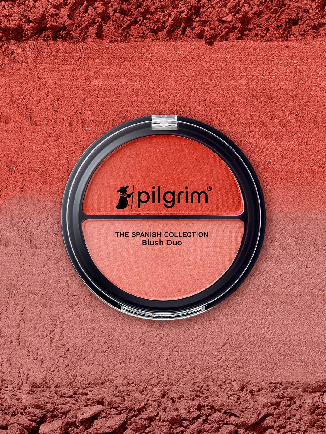 

Pilgrim The Spanish Collection Richly Pigmented 2 In 1 Blush Duo 9 g - Coral Rumba 02, Brown