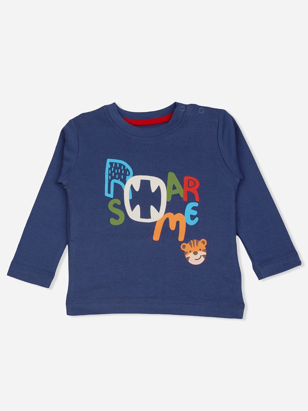 

Bodycare Boys Typography Printed Round Neck Cotton T-shirt, Blue