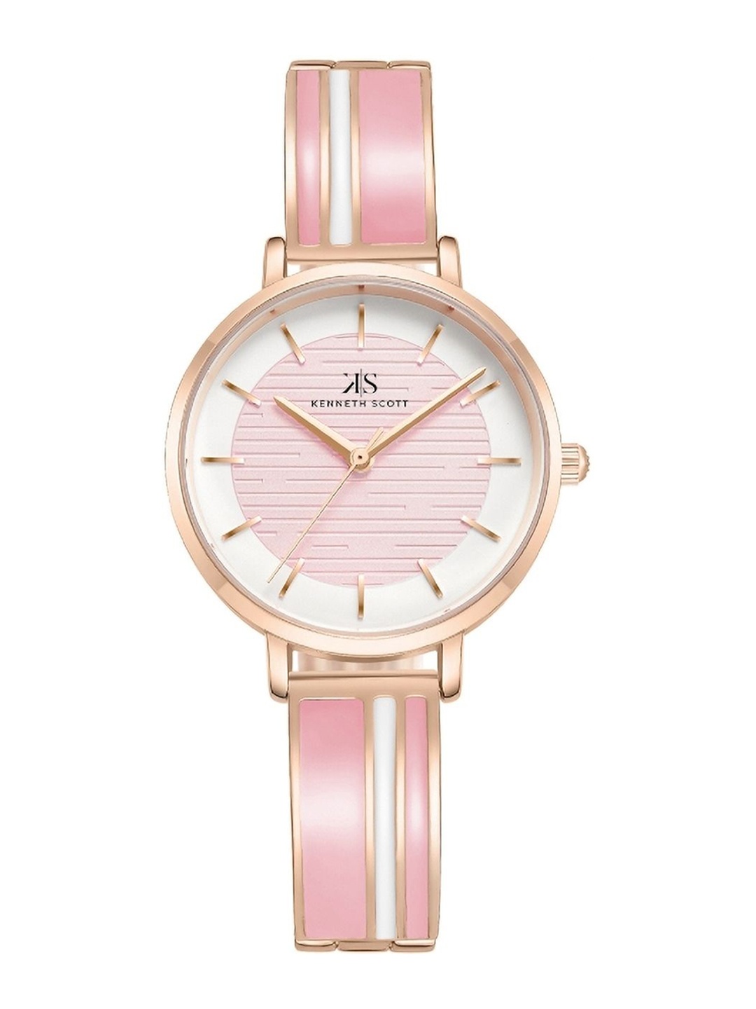 

KENNETH SCOTT Women Dial & Straps Analogue Watch K23501-RBPP, Pink