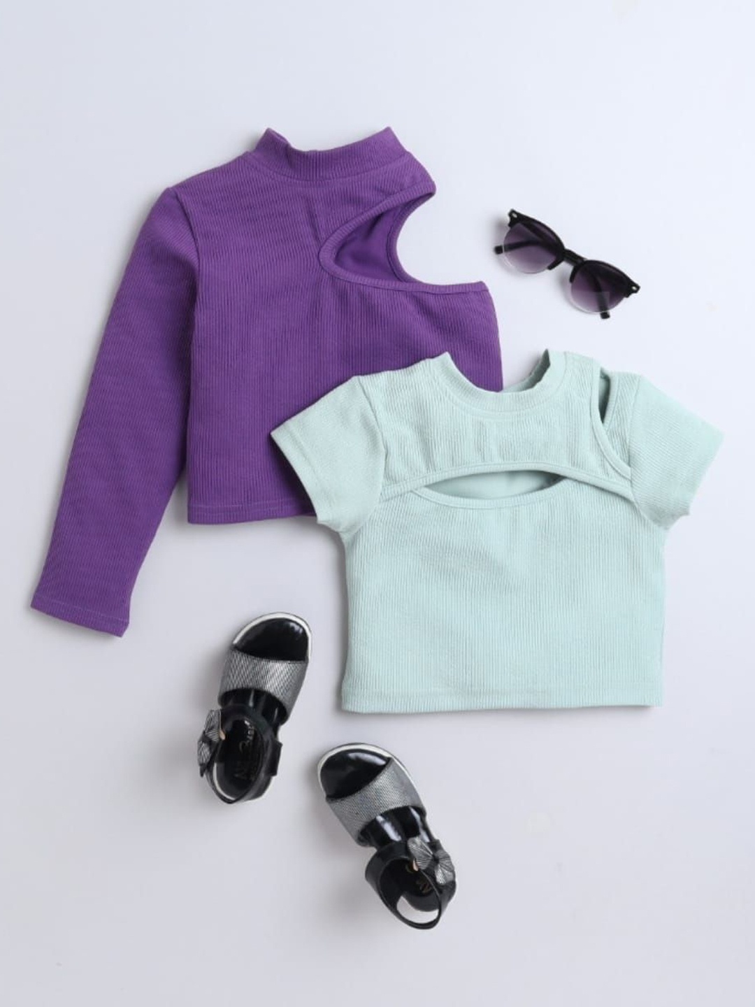 

taffykids Striped Top, Purple