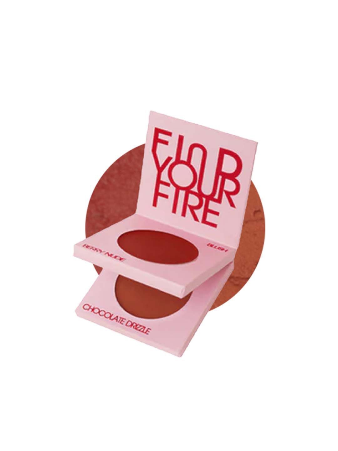 

FLOSSY COSMETICS Glowbot Cheek Duo Blush With Vitamin E- 9g- Berry Nude -Chocolate Drizzle, Red