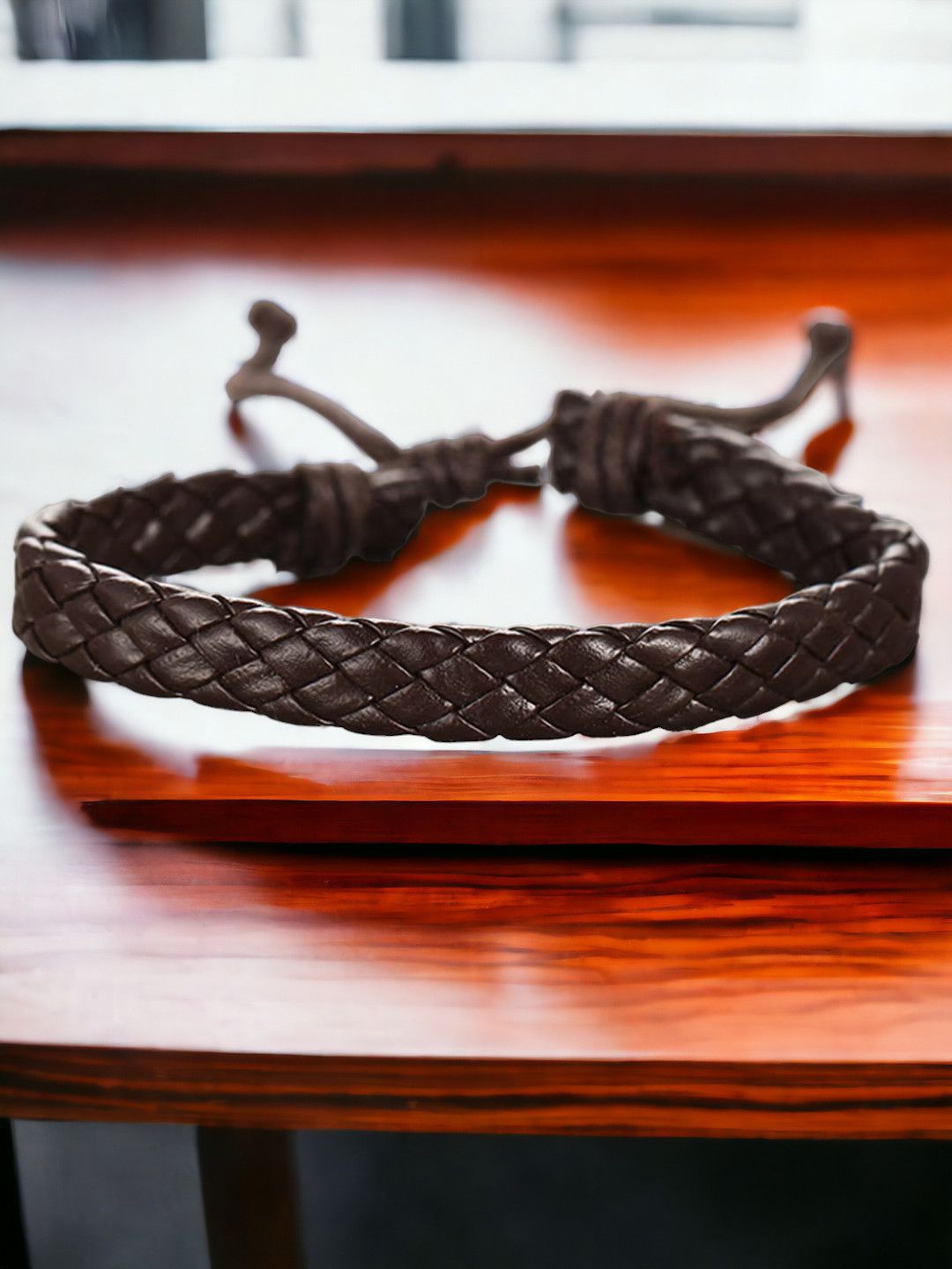 

The Roadster Lifestyle Co. Men Braided Leather Bracelet, Brown