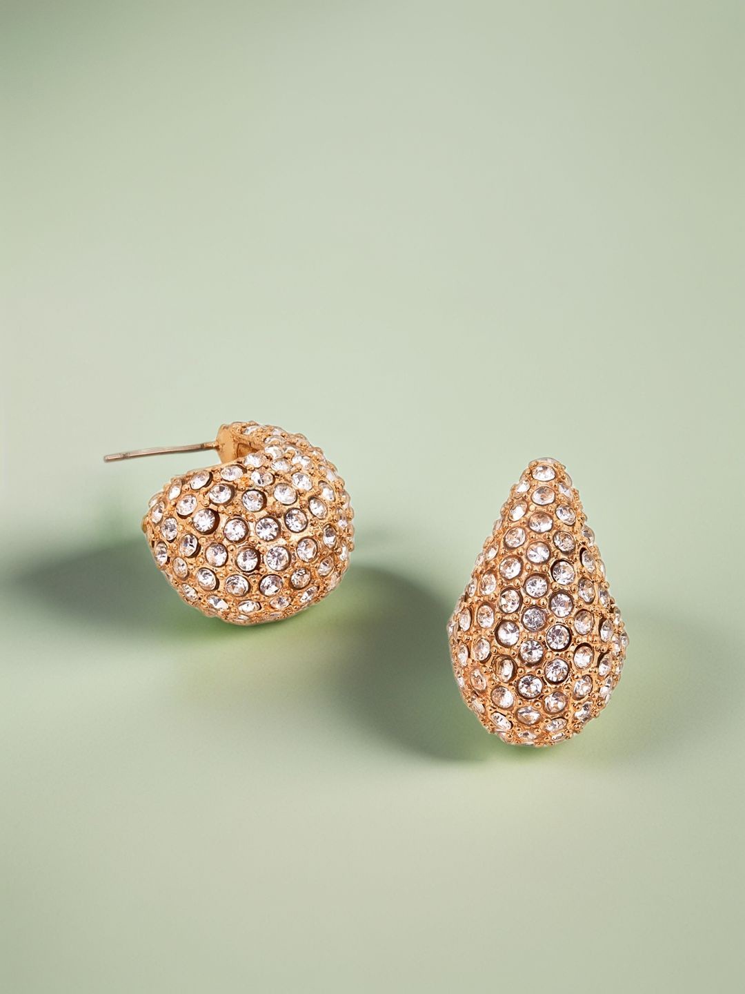 

Accessorize Teardrop Shaped Studs, Gold