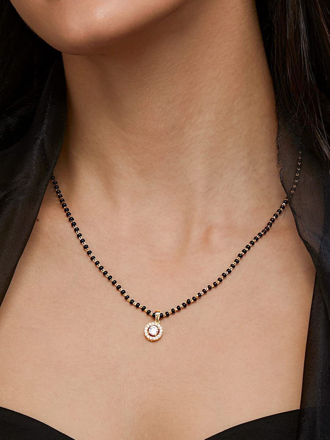 

Wynona Gold-Plated Beaded Mangalsutra