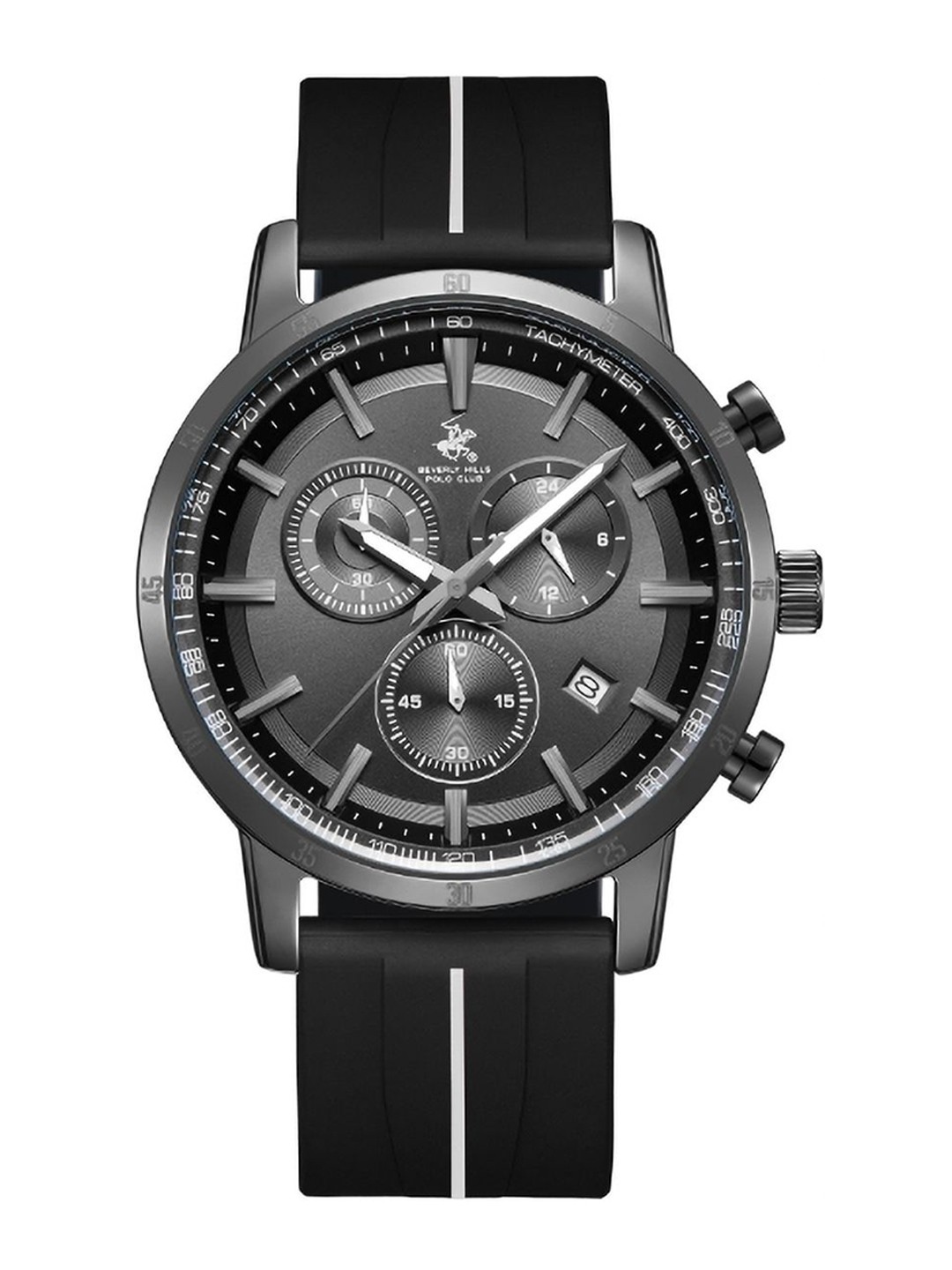 

Beverly Hills Polo Club Men Dial & Straps Analogue Chronograph Watch BP3625Y.351, Black
