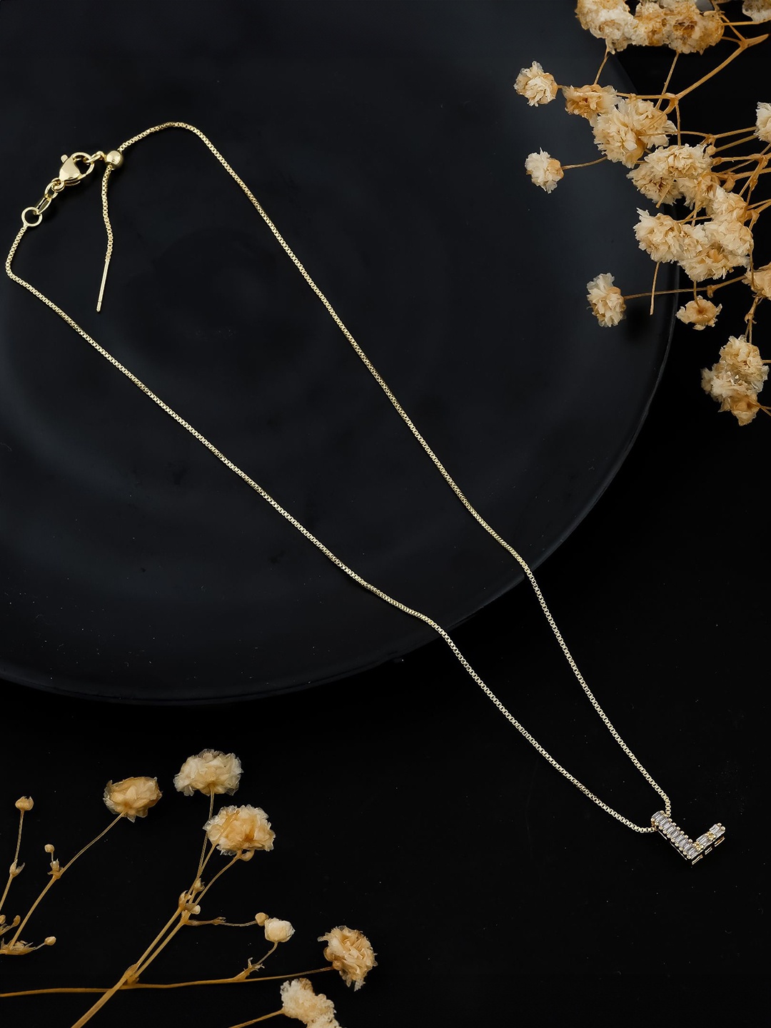 

Vyom Enterprise Unisex Copper Gold-Plated Antique Chain