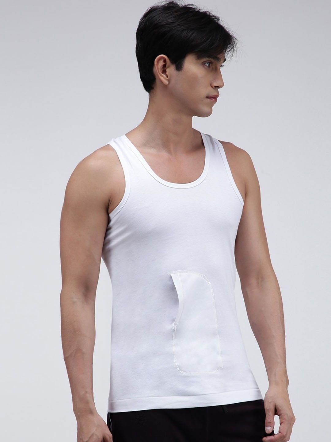 

AMUL COMFY Pack Of 6 Pure Cotton Basic Vests Comfy-Interlock-PKT-White-RN-6-100