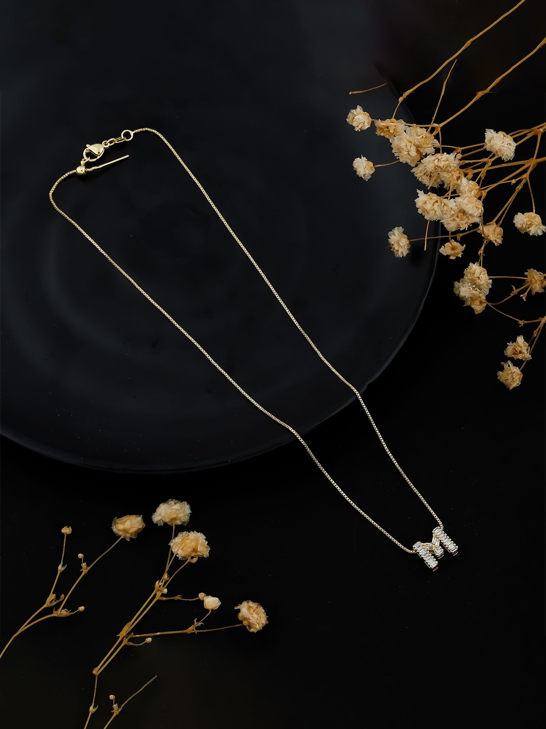 

Vyom Enterprise Unisex Copper Gold-Plated Antique Necklace