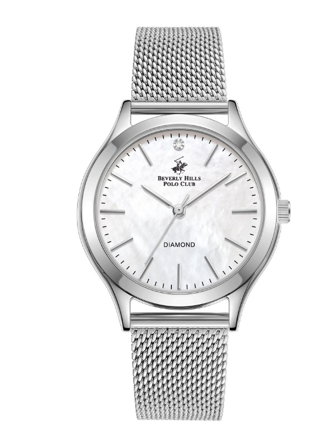 

Beverly Hills Polo Club Women Mother of Pearl Dial Reset Time Analogue Watch BP5040Y.320, White