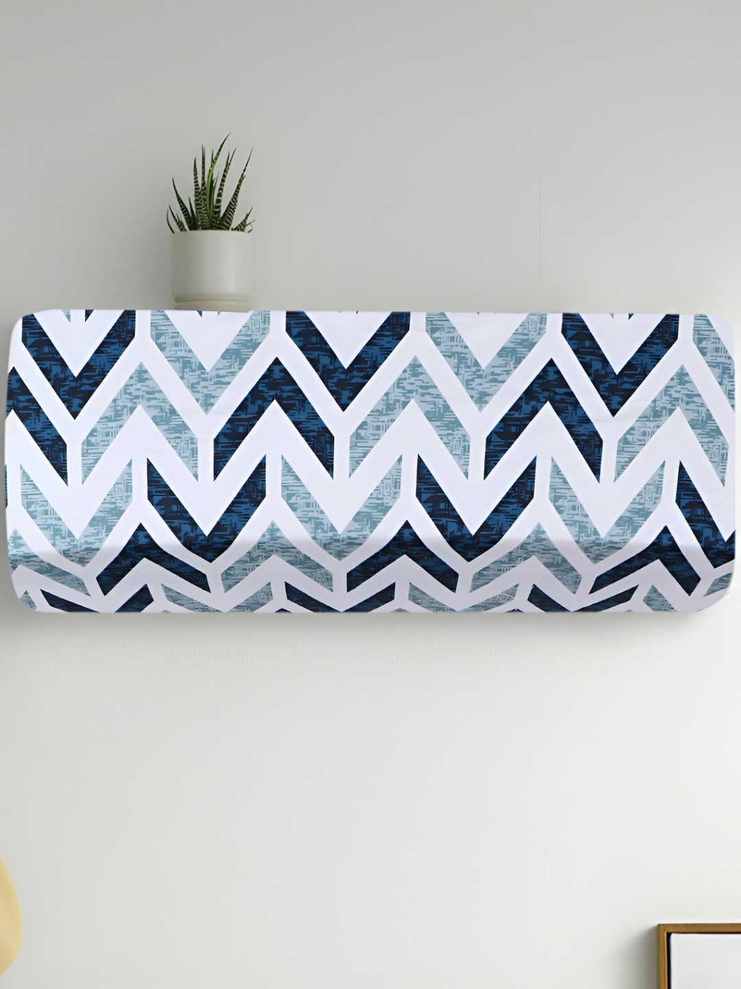 

Dakshya Industries Blue & White Printed Split AC Covers