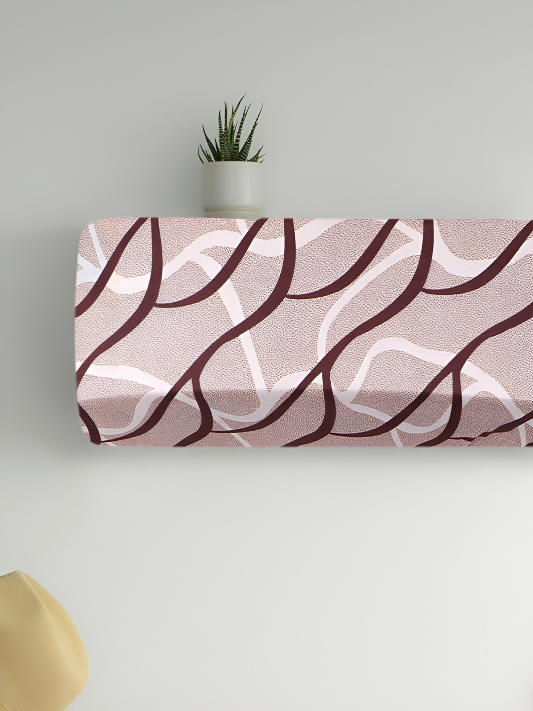 

Dakshya Industries Beige & Brown Printed Split AC Covers