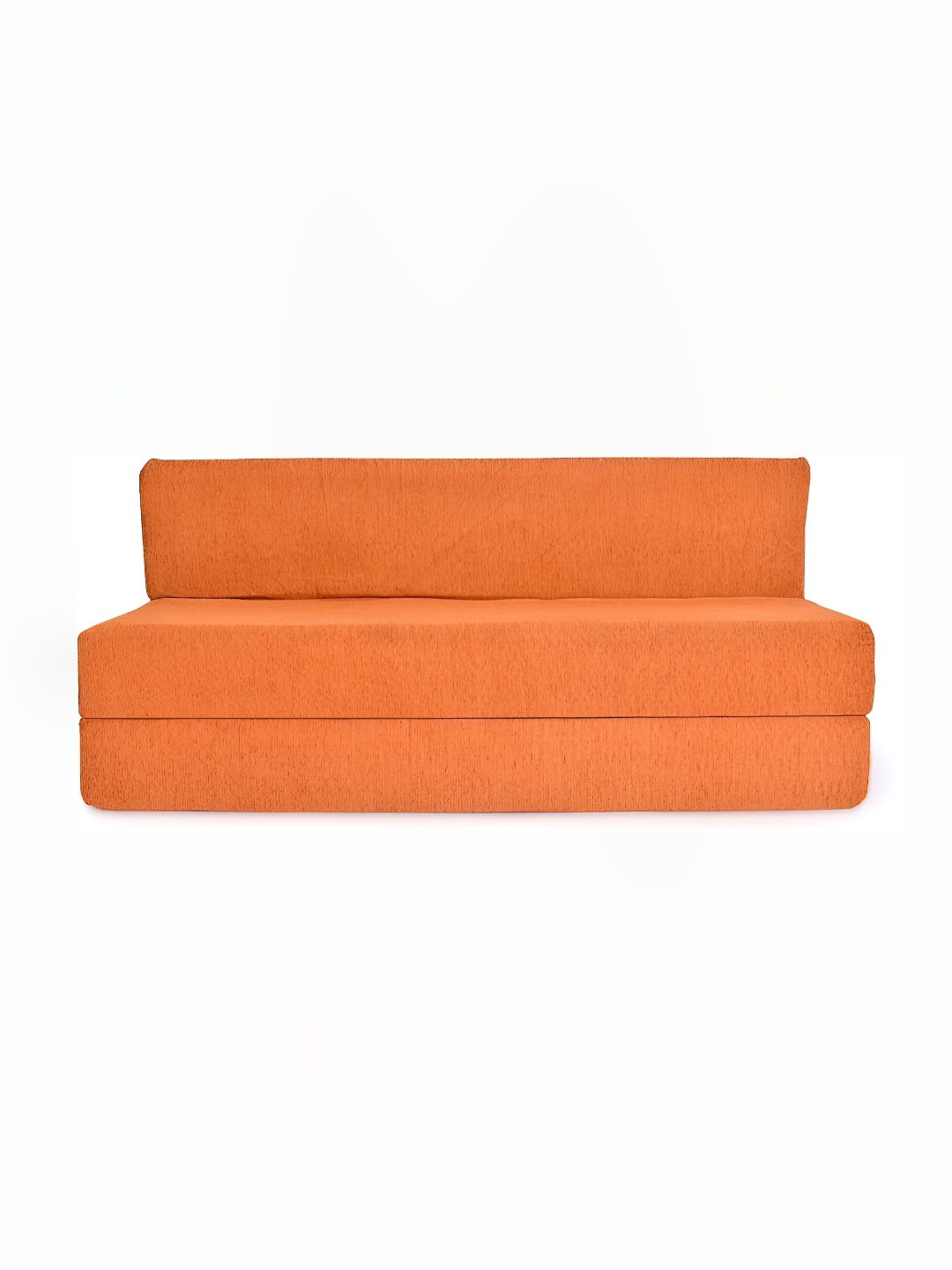 

Solis Primus Comfort for all Orange-Colored Foam Fold Out Sofa Cum Bed